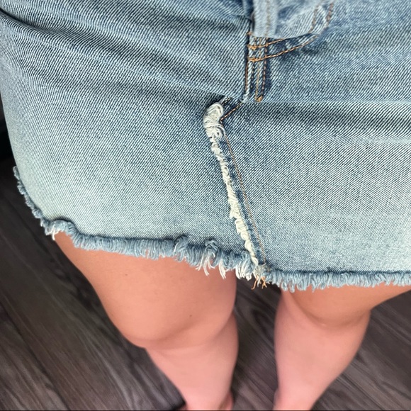 We The Free - Free People - Denim Skirt Sz 29 - Picture 5 of 8